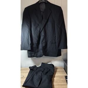 Vintage Alexandre London Black Blazer Mens 42S Short Wool, Pants 42S S1